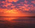 USA, New Jersey, Cape May National Seashore. Ocean beach at sunrise. Art Print